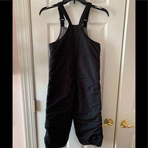 White Sierra Kids Snow Bib Overalls Pants Ski Black Grey Boys Girls Size 4 - Picture 3 of 15